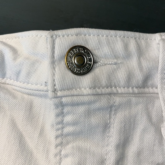 Abercrombie & Fitch Simone High-Rise White Denim Shorts sz 27 /4 EUC - Picture 5 of 10